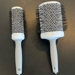 Ceramic + Ion Hair Blow Dry Brush Set - White - Blow Out Styler
